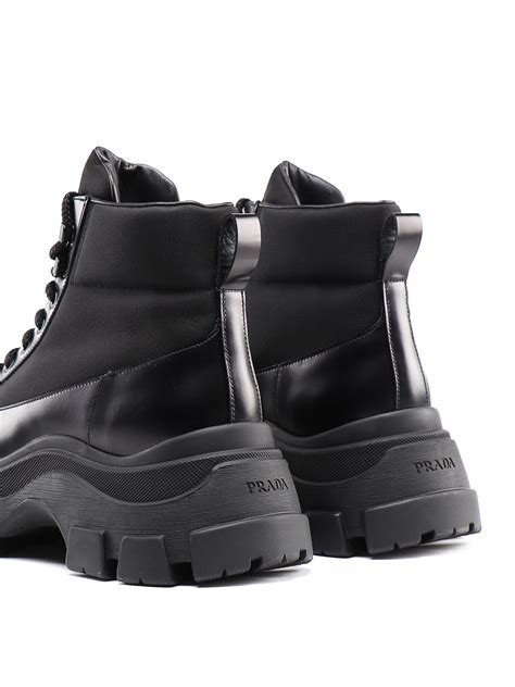 prada pegasus chunky ankle boots|prada leather platform ankle boots.